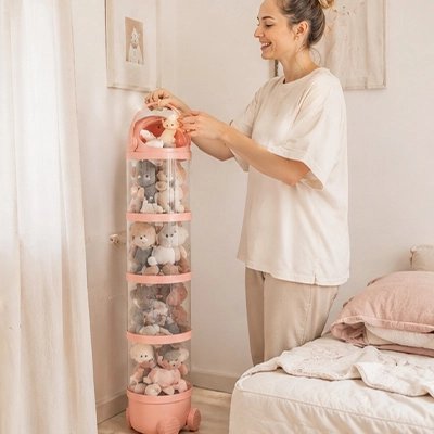 👍 Promo Limitée ! Solution Verticale Rangement pour Peluche, Ne Traînez Pas !