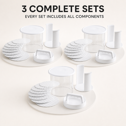 🔥 Stack & Store Burger Press Set – Buy 3 & Save